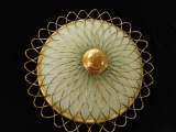 Vintage Ceiling Light with Brass Nesting - 6