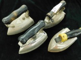 Group of 4 Vintage Electric Irons