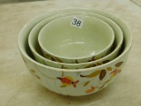 Vintage Jewel Tea Mixing Bowls - 3 Total - 6.25