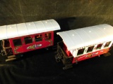 LGB G Gauge #3607 and 35070 1994 and Undated Christmas Train Passenger Cars 2 Pieces