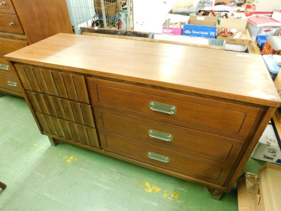 MCM Mid Century 6 Drawer Long Dresser - United Furniture