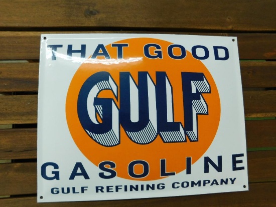 "Gulf" Porcelain Sign