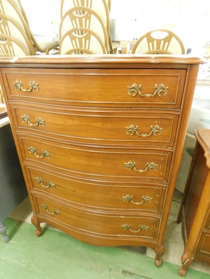 French 5 Drawer Highboy Dresser