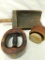 Lot with Large Wood Scoop - Hat stretcher and Butter Mold