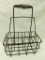 Vintage Steel Milk Bottle Carrier