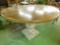 Round Shabby Pedestal Table