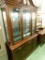 2 Piece China Cabinet with Shelves