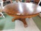 Oak Pedestal Table with 2 Leaves