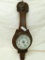 Vintage Wall Hung Barometer with Porcelain Face - Glass is Cracked