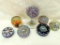 Lot of 7 Vintage Paperweights - Most Millefiore