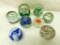 Lot of 8 Vintage Paperweights