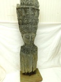 Vintage Large Driftwood Carving - Statue - Possibly Thai