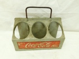 Vintage Aluminum Coca Cola Bottle Carrier 6-Pack