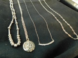 Sterling Silver Necklaces - 4 Total - 30 Grams