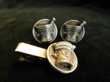 Pharmacy Tie Clip and Cuff Links