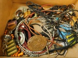 Box Lot of Mens Jewelry - Bolos - Belt Buckles and More