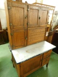 Oak Hoosier Kitchen Cabinet