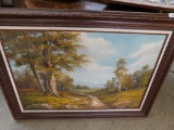 Unsigned Oil on Canvas Landscape Scene