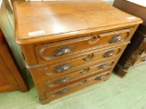 Victorian Carved Walnut Dresser