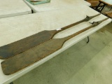 Pair of Vintage Wood Oars for Row Boat