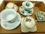 Lot of 4 Teacups and Saucers - Trinket Box