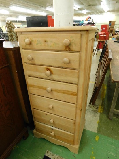 7 Drawer Lingerie Chest with Stencil