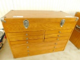 6 Over 3 Drawer Machinist Cabinet with Flip Top Lid #2