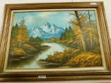 Oil on Canvas - Unsigned - River Scene