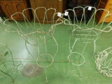 Painted Wrought Iron Plant Stands