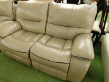 Reclining Rocking Leather Love Seat