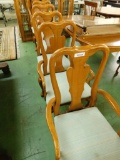 American Drew Oak Queen Anne Chairs