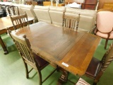 Pub Table with Hide Away Leaves and 4 Chairs
