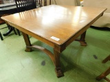 Square Oak Dining Table - No Leaves