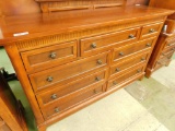 3 Over 6 Long Dresser with Mirror