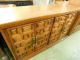 MCM Mid Century Server Sideboard with 2 Drawers and Shelves