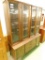 Saga by Broyhill MCM Mid Century 2 Piece China Cabinet