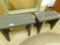 Black Painted Benches