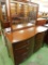 Double Bow Front 6 Drawer Mahogany Dresser