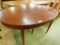 Oval Mahogany Dining Table - Chip on Edge