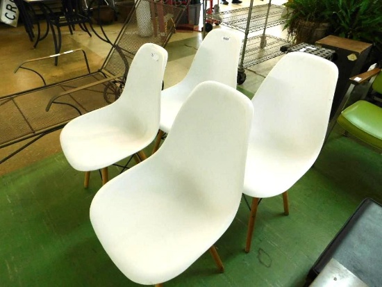 Molded White Chairs