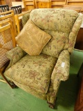 Upholstered Ball and Claw Recliner