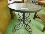 Metal and Marble Top Table