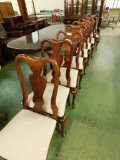 American Drew Mahogany Queen Anne Chairs - 2 Arm