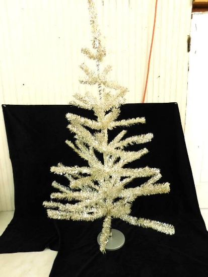 Vintage Tinsel Wire Folding Christmas Tree