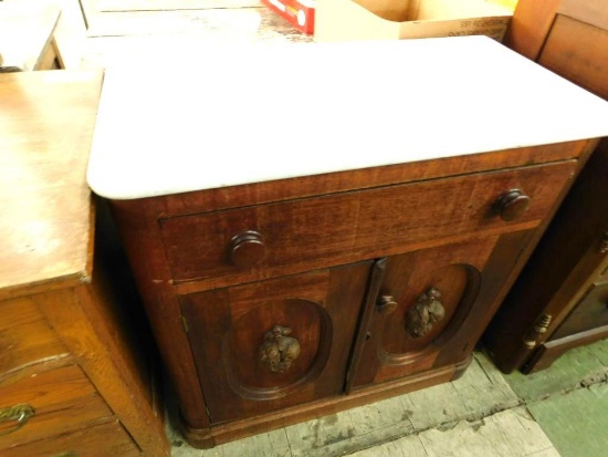 Victorian Marble Top Wash Stand - Rough