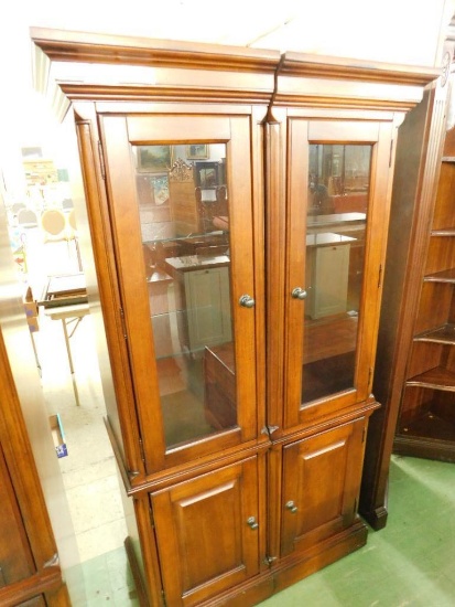 Left and Right Matching Curio Cabinets