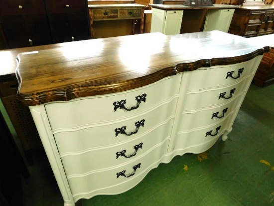 French Provincial Re-Done American Drew Dresser 6 Drawers