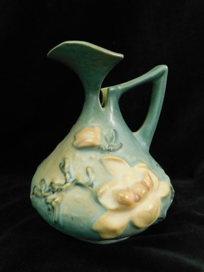 Roseville Pottery - Ewer - Magnolia Pattern - 13-6