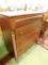 Mahogany Spool 4 Drawer Tall Dresser - 1 Hidden