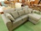 Wood House Furniture - Upholstered Couch / Sofa - with Chase End